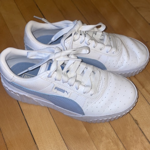 Puma Cali Sport sneakers in white and blue - Picture 3 of 5